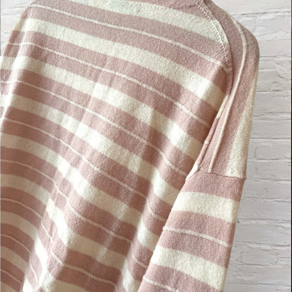 All Saints Cassia Jumper Striped Oversized Pink and Cream Size XS - Picture 12 of 12
